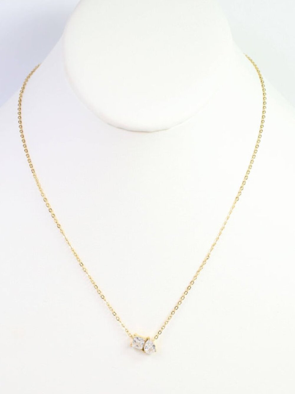 Caroline Hill Gold Windsor CZ Necklace